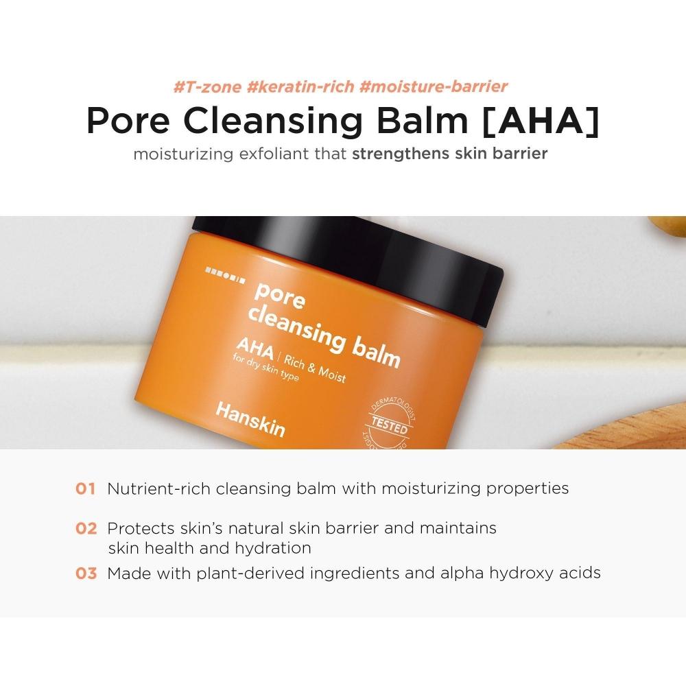 Hanskin Pore Cleansing Balm   Aha 2.82 Oz