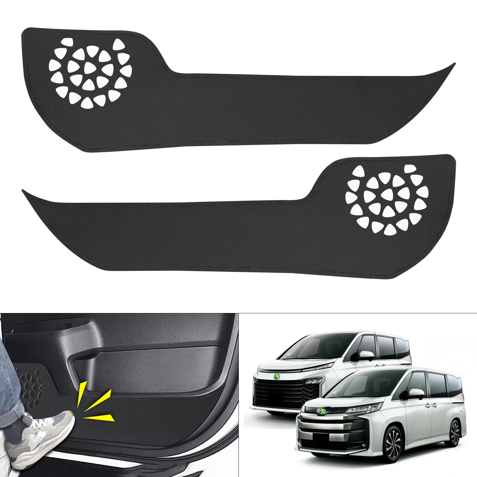 

GIMUYA Защитные накладки на двери для Toyota New 90 Series, разработаны на заказ для января 2022 г. - настоящее время. Защищают от царапин и индивидуальный ПУ комплект для интерьера чёрный