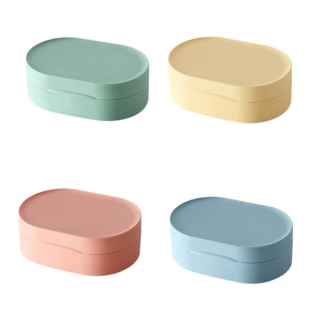 Soap Box with Lid Travel Supplies Compact Frame Camping Save Spaces Soaps Container Home Shower Rack Dispenser Dish Holder