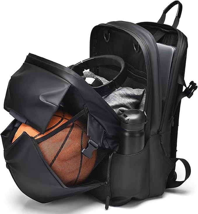 Sushoori Motorcycle Helmet Large Fits Sports Daypack, Rucksack, Backpack, Bag, Waterproof, Water-Resistant Zipper, Lightweight, Capacity, 17-inch