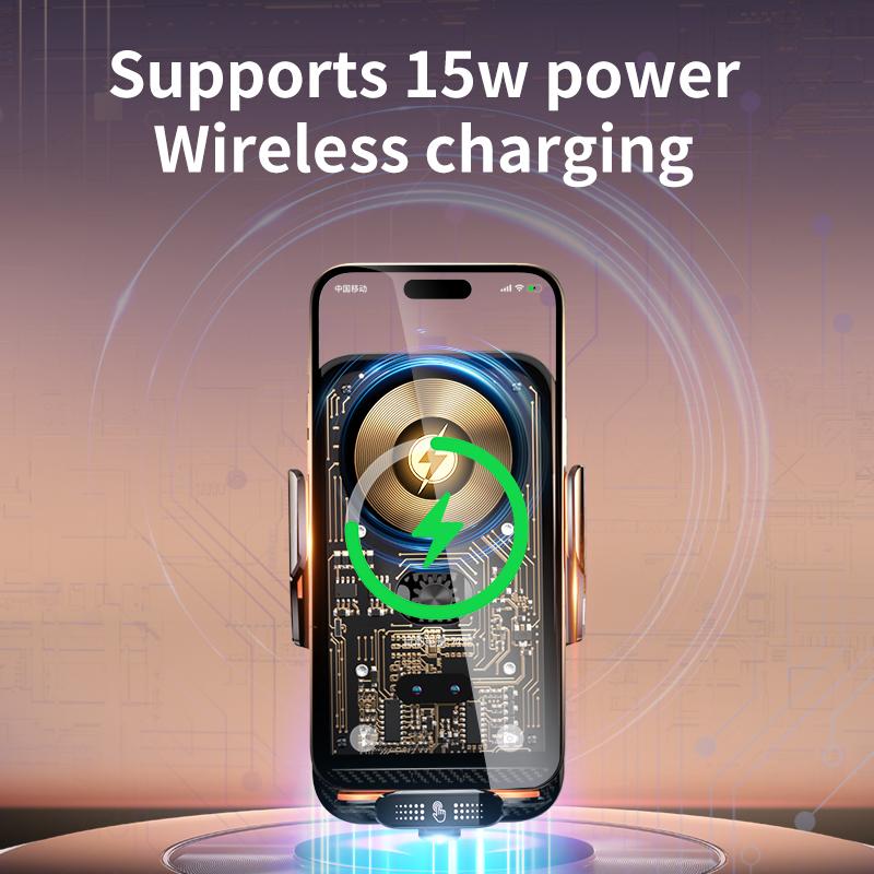 2024 Clip magica C05(L) Supporto per telefono cellulare con ventosa magnetica, carica super veloce da 66 W, design creativo, caricabatterie wireless, supporto per dispositivi automobilistici