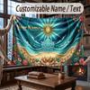 Octopus Sea Life Theme Throw Blanket Custom Name Text Personalized Blanket Soft Cozy Blanket for Home Sofa Bed