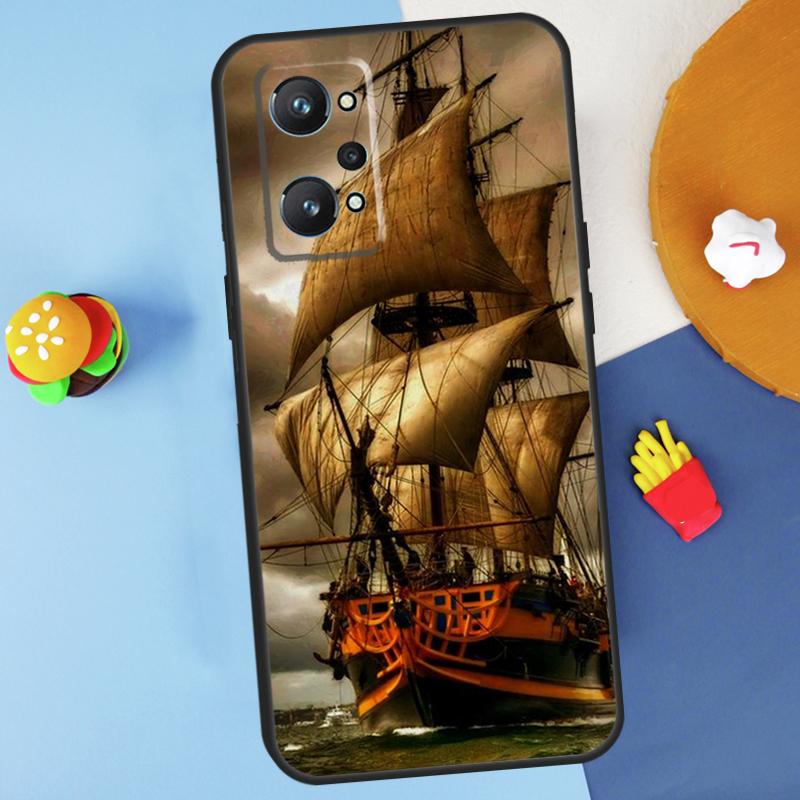 Segel Piratenschiff Boot Für Realme 14 13 12 10 11 Pro Plus GT 6 6T 5 GT7 Pro C55 C51 C21Y C25S C67 C75 C53 C61 Hülle