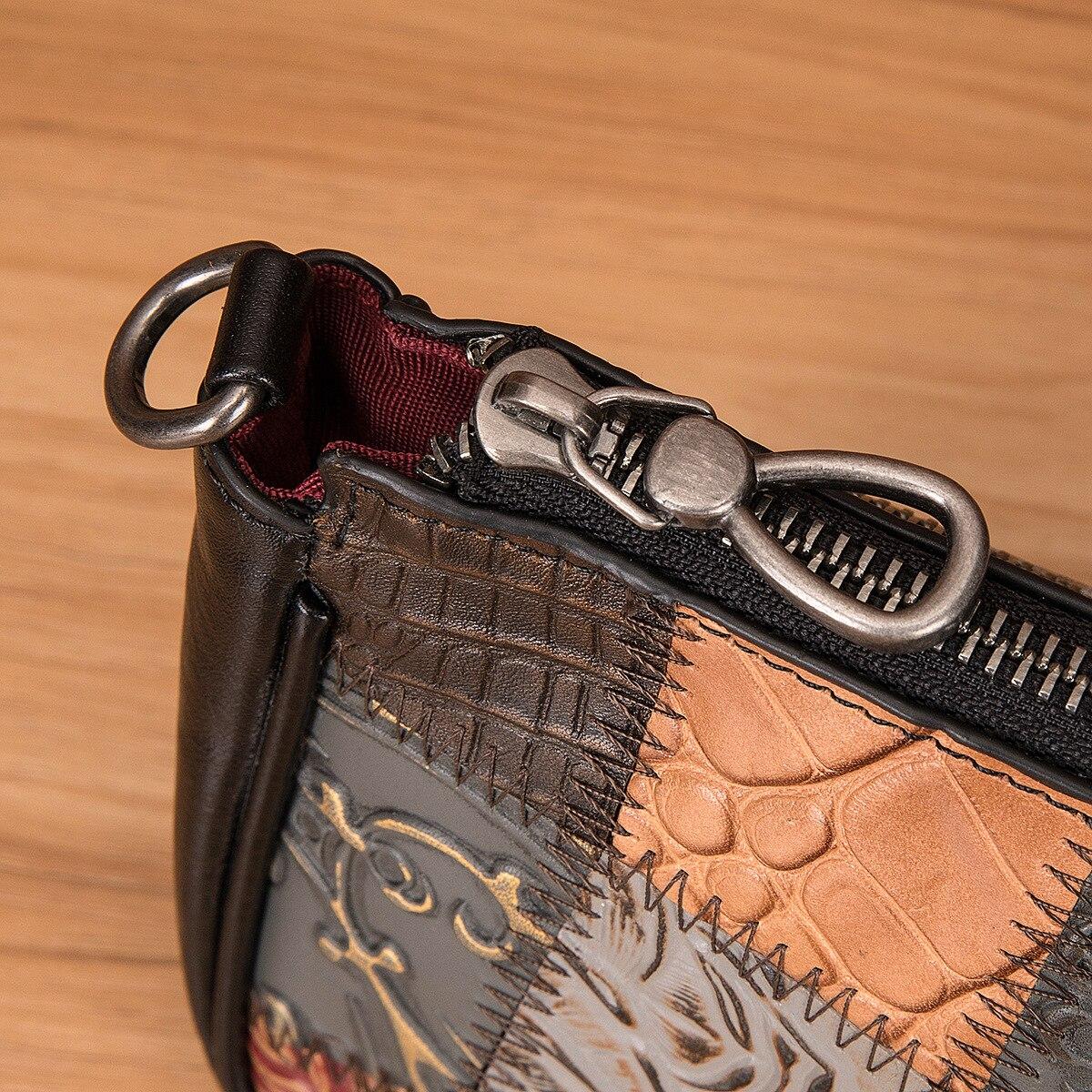 Johnature женская сумка в стиле ретро из натуральной кожи — фото 11