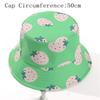 Fruit Pattern Sun Cap Cotton Panama Hat New Beach Cap  Girls Boys