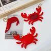 Stilvoller Pu-Leder Sommer Strandstil Schlüsselanhänger Meeresbewohner Taschenanhänger Hummer Krabbe Tasche Zubehör