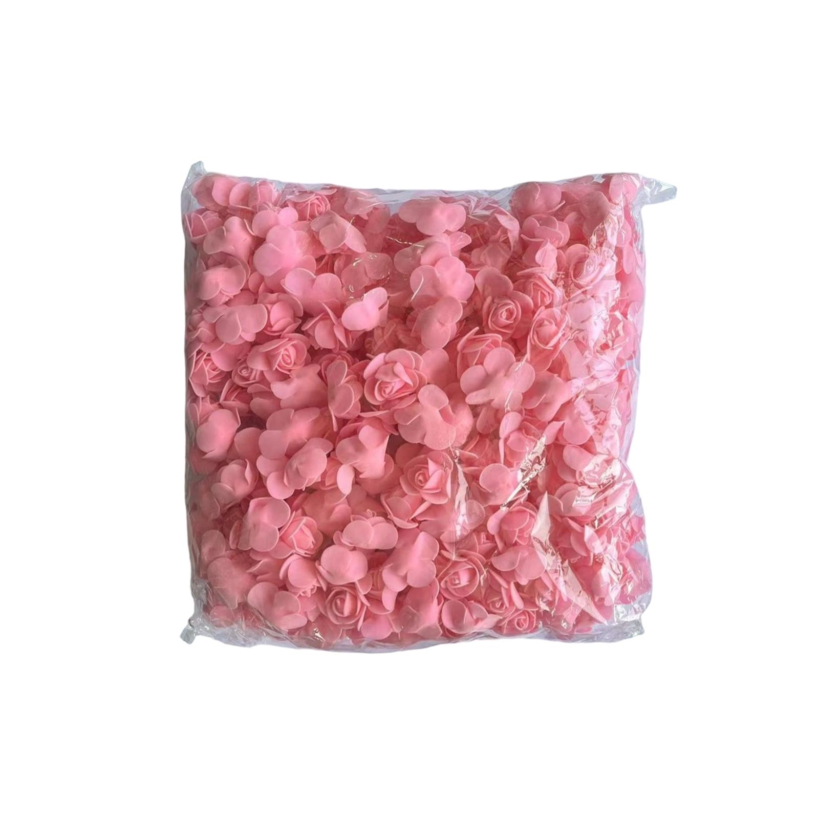 

500pcs 3CM Artificial Rose Head Foam Bear Rose Flowers With Tulle For Wedding Birthday Party Home Decoration DIY Crafts Gift One Size