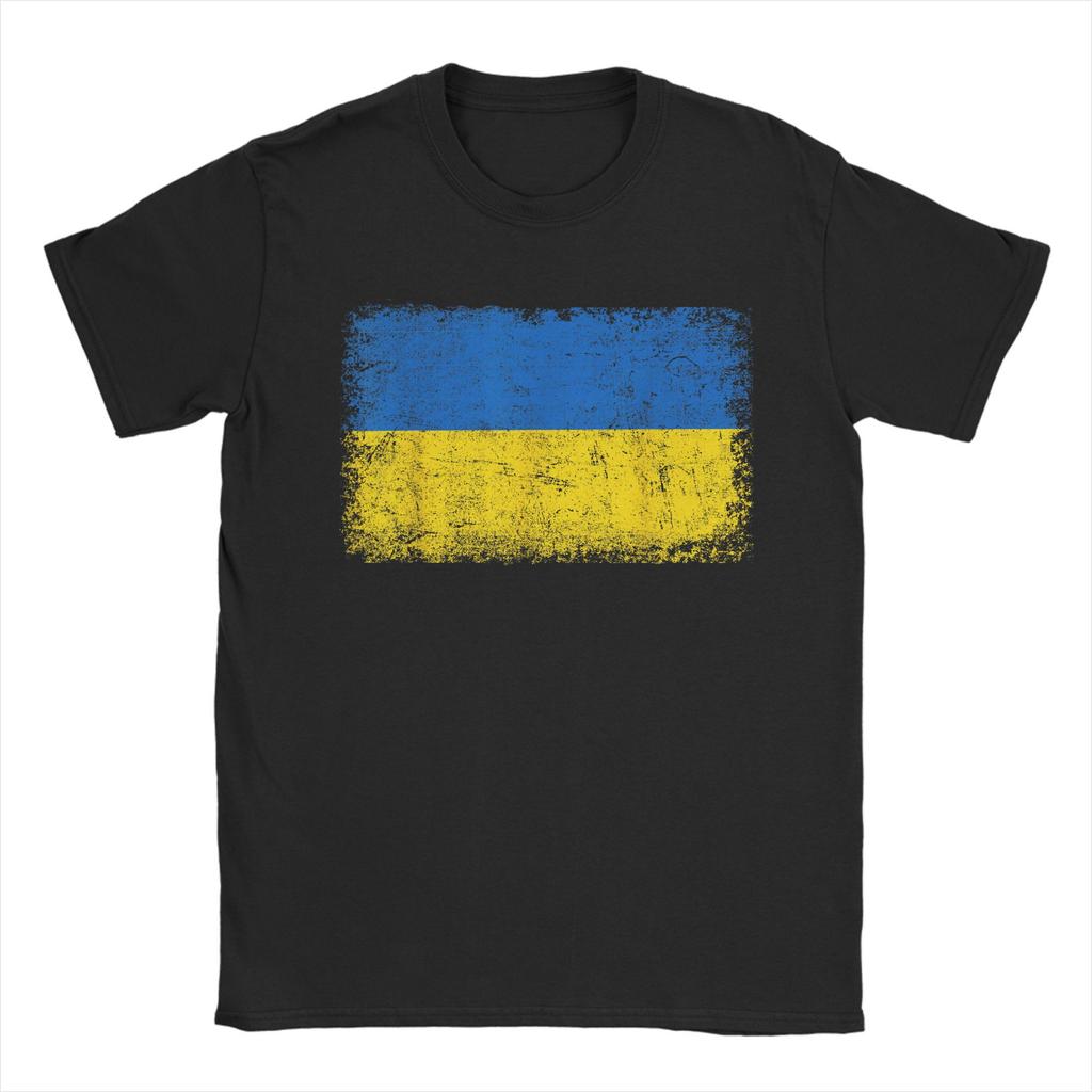 Men's Ukraine Est. 1991 Ukrainian Flag T-Shirts Top Tees Summer Short Sleeves T Shirt O Neck Popular Tee Shirt Plus Size 5XL