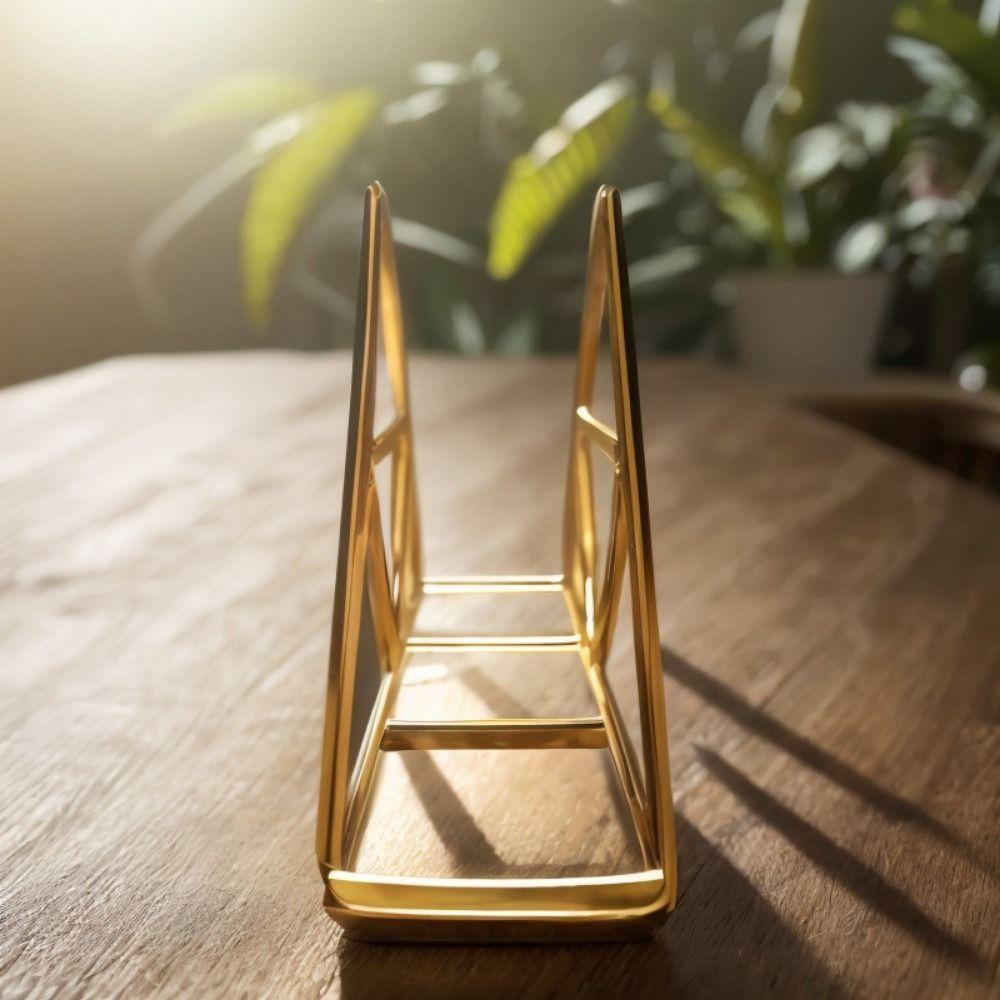 European Style Triangle Napkin Holder High-end Hollow Tissue Rack Dining Table