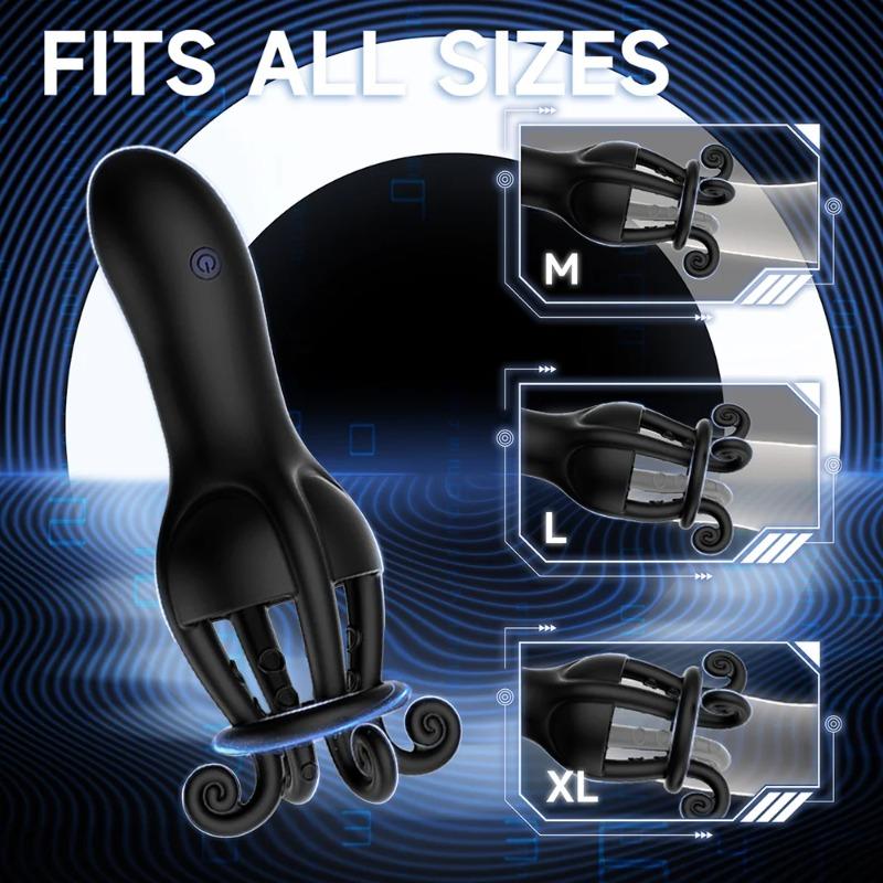 Wibrator treningowy penisa – Stymulator żołędzi do opóźniania wytrysku i treningu wytrzymałościowego (Wzmacniacz męskiej przyjemności)