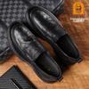 Old Man Head 2025 Autumn Men's Casual Business Leather Shoes, Cowhide, Breathable, Thick Rubber Sole