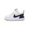 Court Borough Low Top Skateboard Shoes White Blue Red Infant And Toddler 870029-105