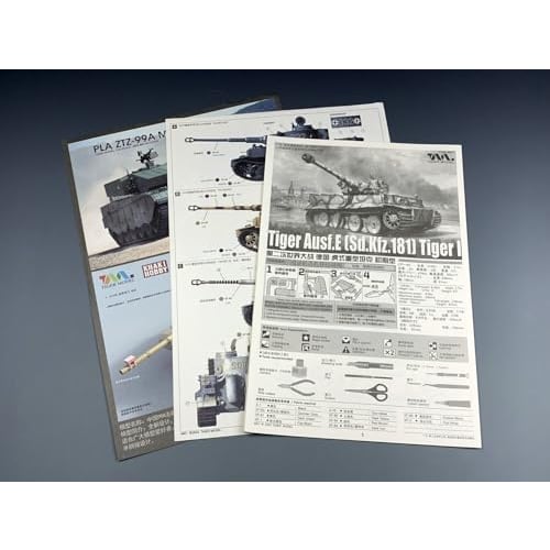 Tiger Model 1/35 Scale German Panzer VI Sd.Kfz.181 Tiger 1 Ausf. E Early Production (Includes Etched and Metal Barrel) Plastic Model Assembly Kit TML4