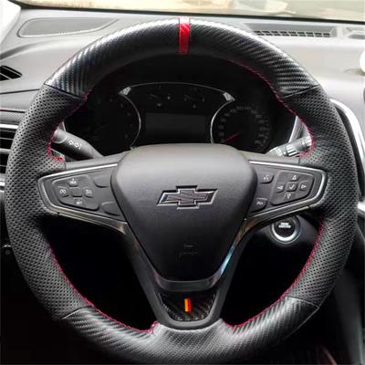 Voor CRUZE sail 3 MALIBU XL Cavalier Equinox DIY Custom leder koolstofvezel auto stuurwielhoes auto-onderdelen
