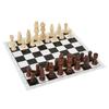 Folding Chess Board with 32 Pieces Chess Pieces Portable Funny Board Game Chess Sets for Holiday Party