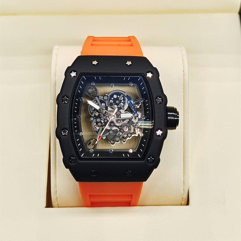 Wangr Unisex Transparent Hollow-out Wristwatch