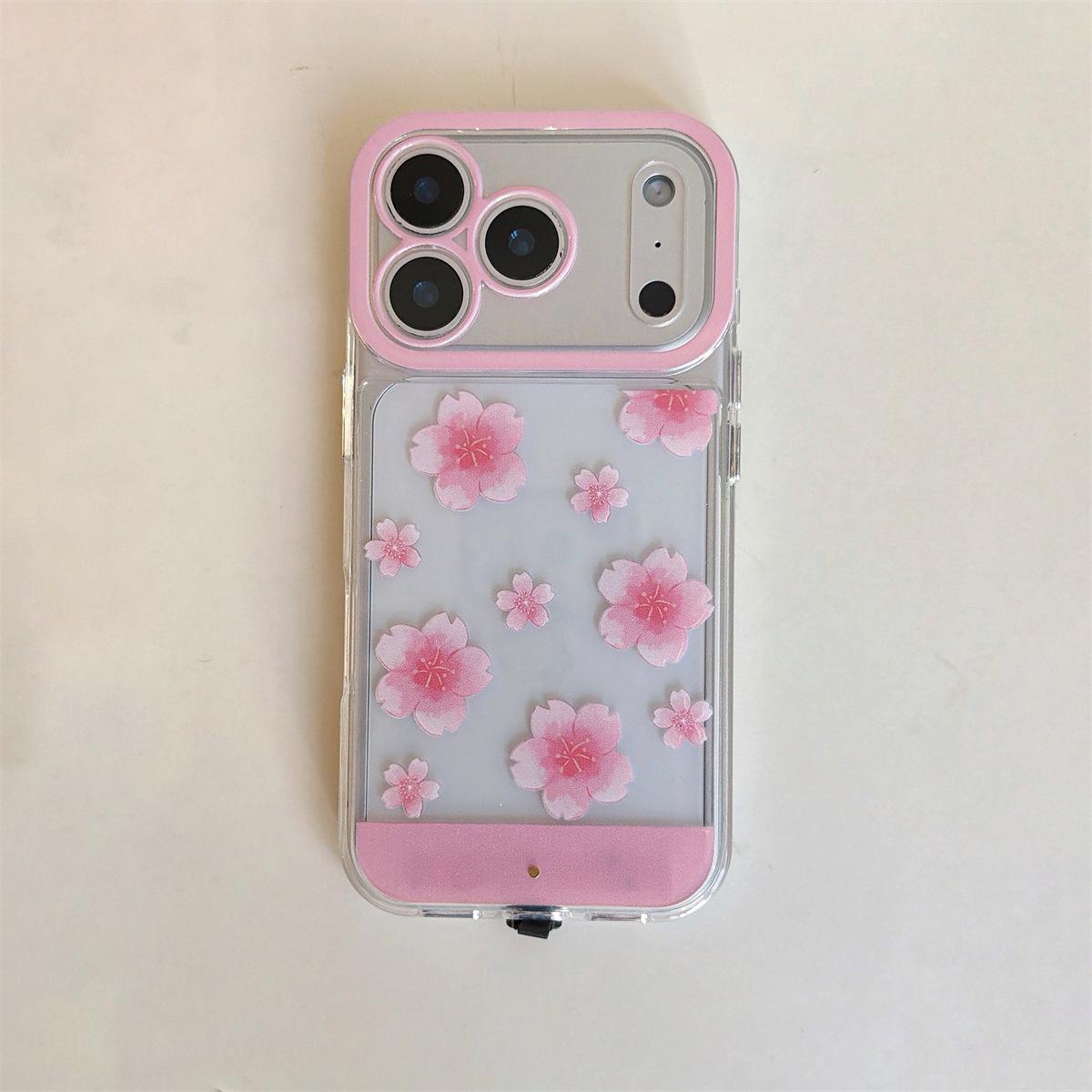 

Glitter Pink Flowers Phone Case: Compatible with iPhone 14/13, 12/11, and Apple PROMAX 17/16/15 16Pro Max