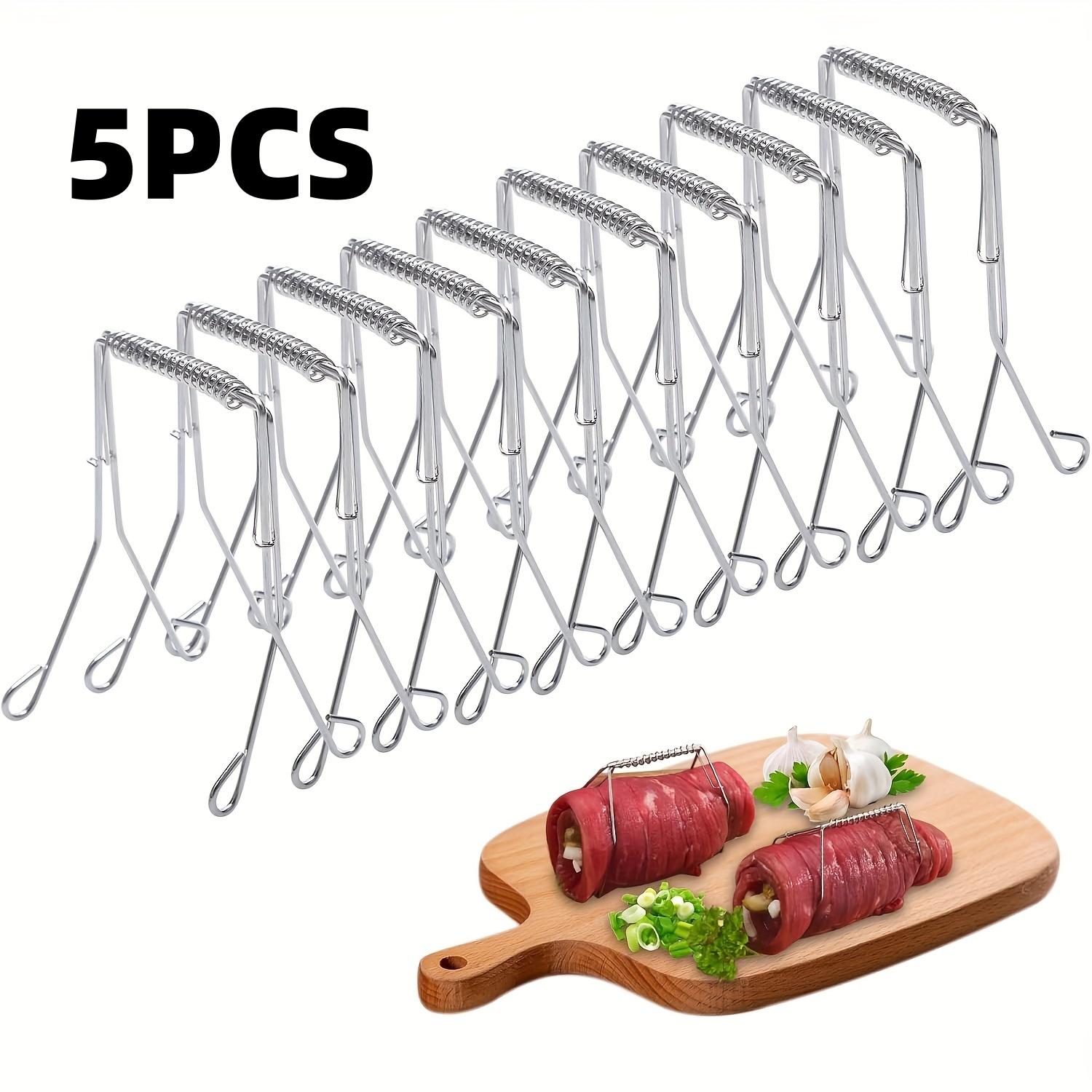 

5-Piece Set of 304 Stainless Steel Cabbage Tongs, Reusable Cabbage Tongs for Cooking, Baking, Kitchen Tools, Frying Auxiliary Tools, Fryi