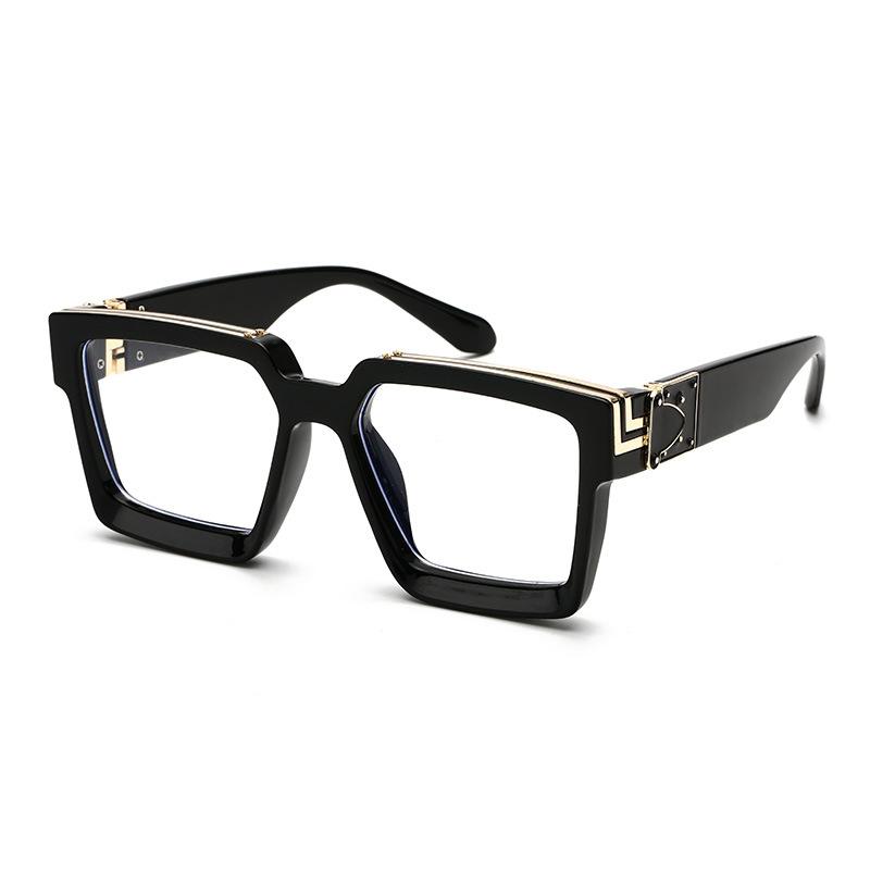 Fashion Luxury Oversized Square Sunglasses UV400 Protection Shield Big Frame For Women Men Classic Design