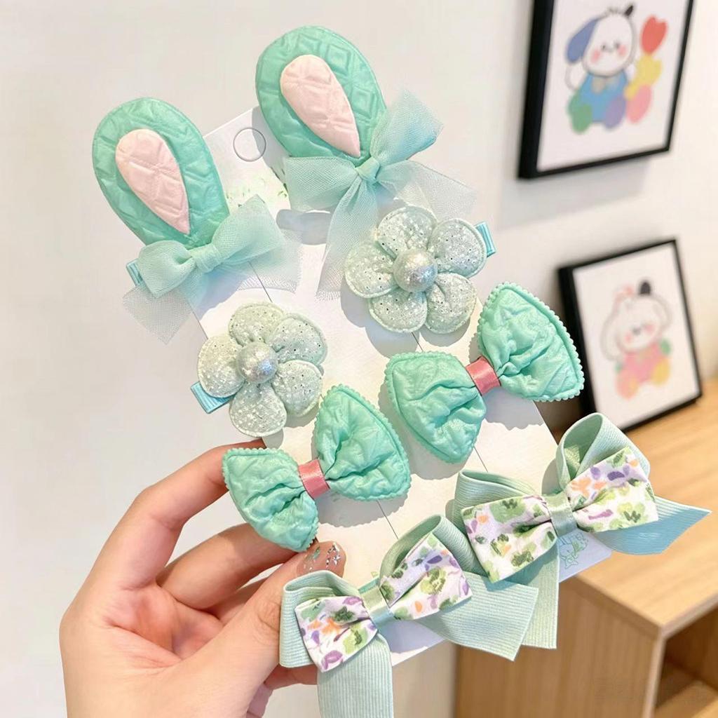 Children's Sweet Flower Hair Clip Set - Gentle On Fine Hair