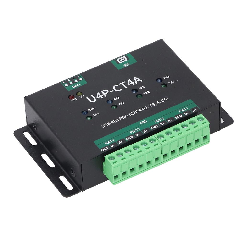USB Serial Port Module, USB To 4 Way for Converter Adapter, Industrial Grade Isolated Serial Port Module for CH344Q Chipset
