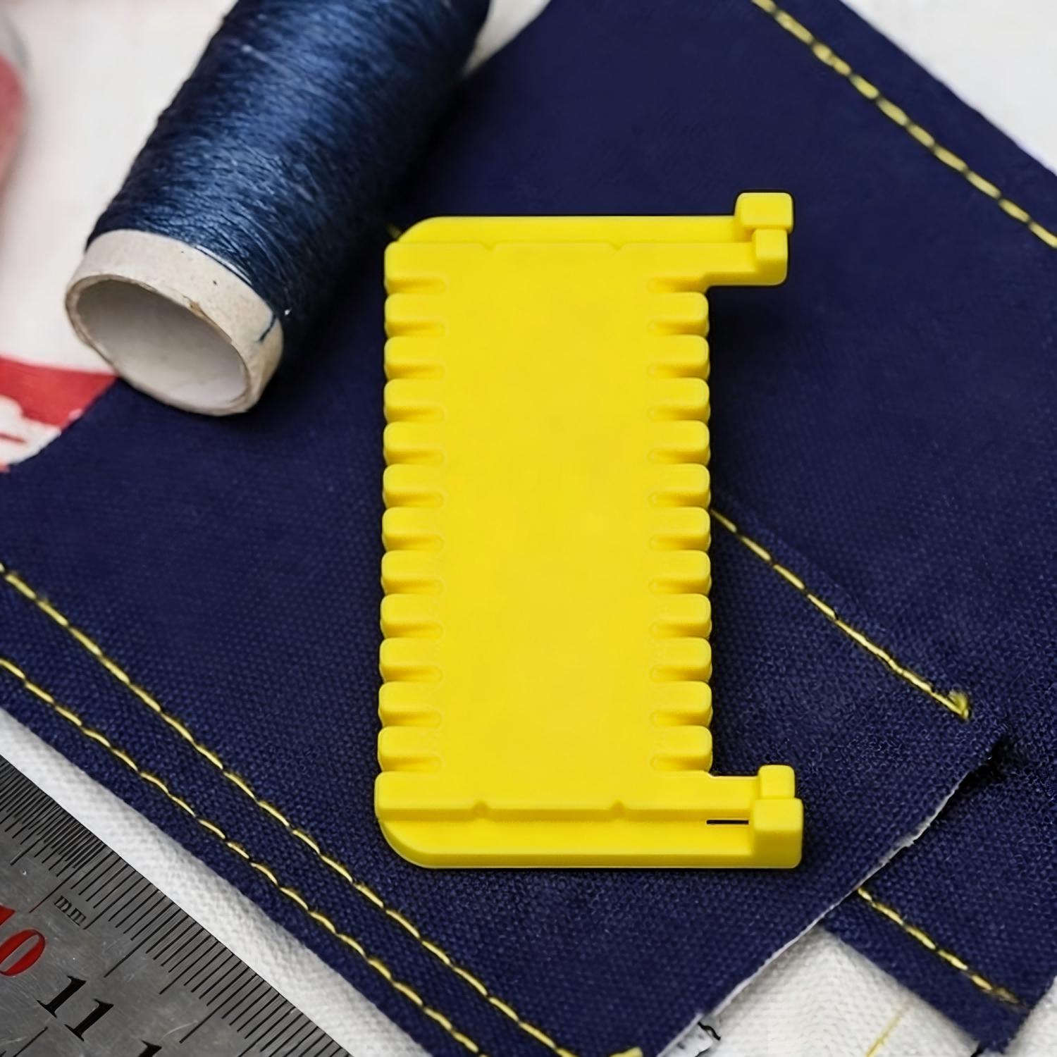 Durable Plastic Sewing Clamp, Simple & Practical Design, Easy to Operate Sewing Accessory жёлтый