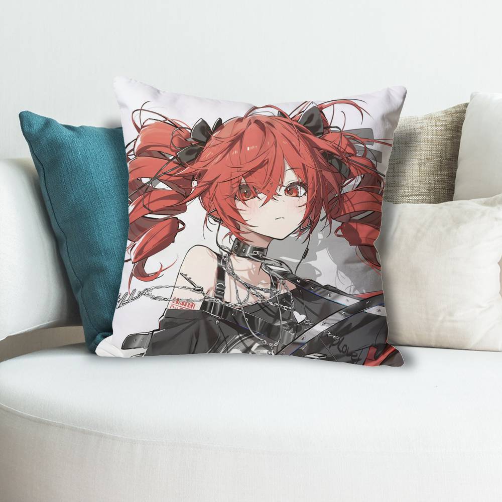 KKasane Cute TTeto Anime Celebrity Merchandise AllMatch Printed Pillow Case Sofa Car Office Room Decoration Protector