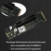 M.2 To PCIE 4X Power Card Transfer Adapter PCIE Transition Card Hard Drive Converter for Computer Accessories
