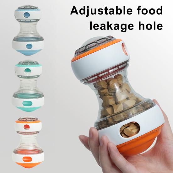 Interactive Roller Puzzle Treat Dispenser Toy Adjustable Food Dispenser Slow Feeder Puppy Enrichment Toy for Brain Stimulation IQ Training