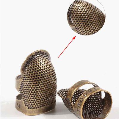 DIY Handworking Accessories Needle Thimble Retro Adjustable Finger Protector Thimble Ring Sewing Tools
