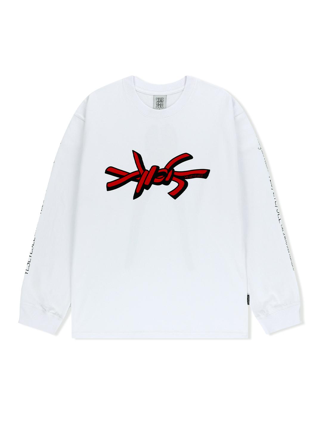 Да Ic Y.E.S Логотип-проволока L/S Белый White/Xl