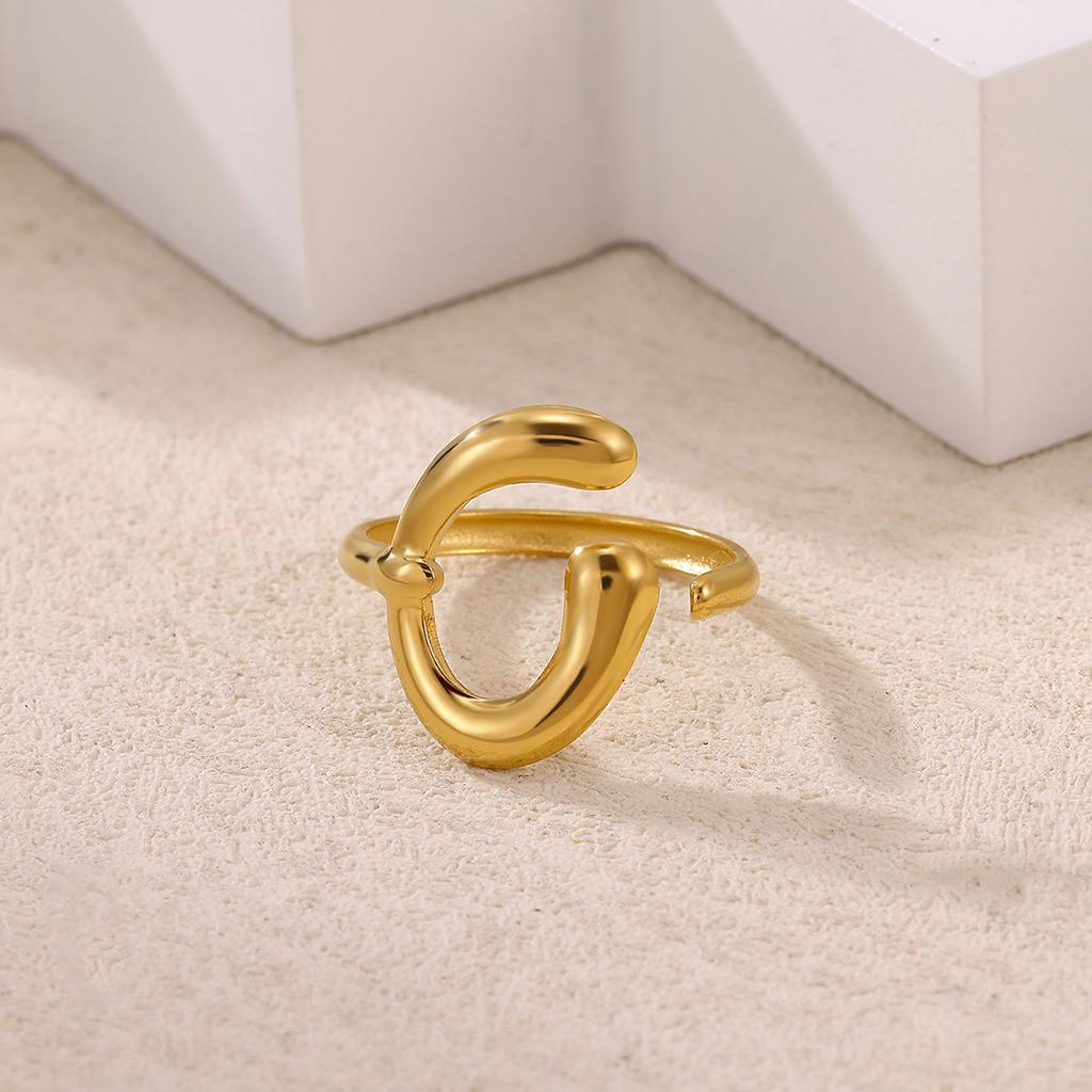 Minimalist Symmetries Rings For Women Gold Color Anillos Infinite Geometry Stainless Steel Jewelry New Elegant Ring Party Gift