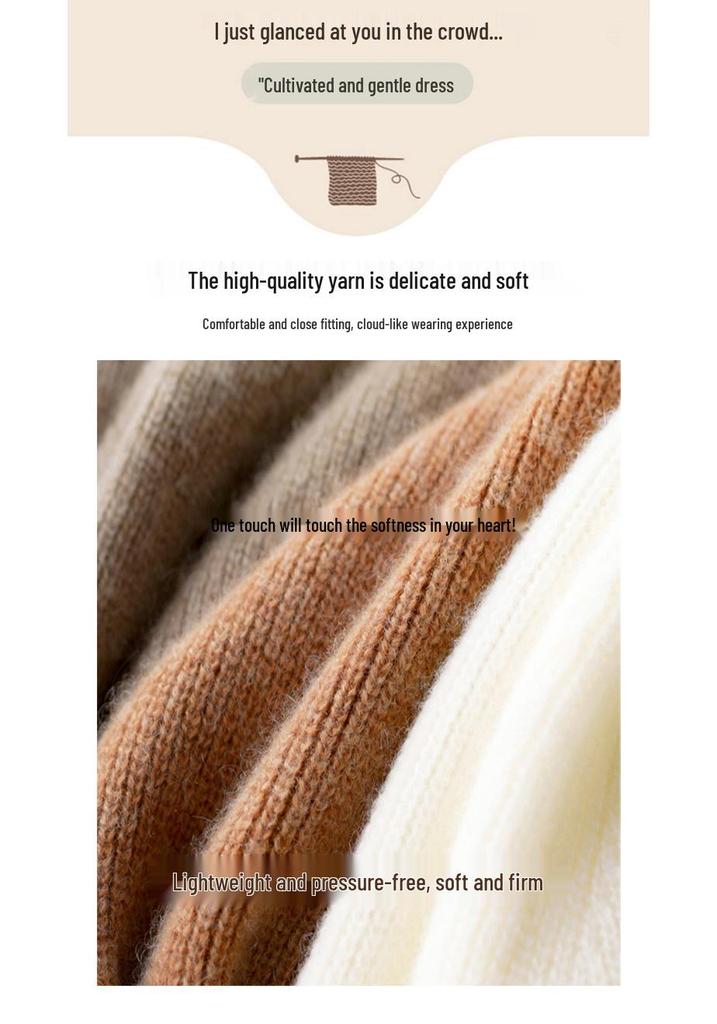 Women's Lace-up Knit Hoodie: Spring/Autumn Long Sleeve Loose Pullover Sweatshirt