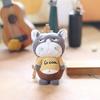 Cat Plush Pendant Keychain Cute Animal Bag Charm Soft Fluffy Pig Panda Bear Rabbit Portable Hanging Chain Decompress Toy