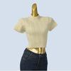 Half-high Collar Short Sleeve Short Twist Solid Knit Sweater Bottoming Shirt Pullover Autumn and Winter Women Clothes