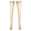 Womens Glossy See-through Stockings Thin Shiny Solid Color Elastic Sheer Thigh High Socks