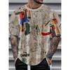 Men's 3D Skull Printed T-shirt 2025 Summer New Men's Round Neck T-shirt Casual Comfortable Hip Hop Pullover Short Sleeve