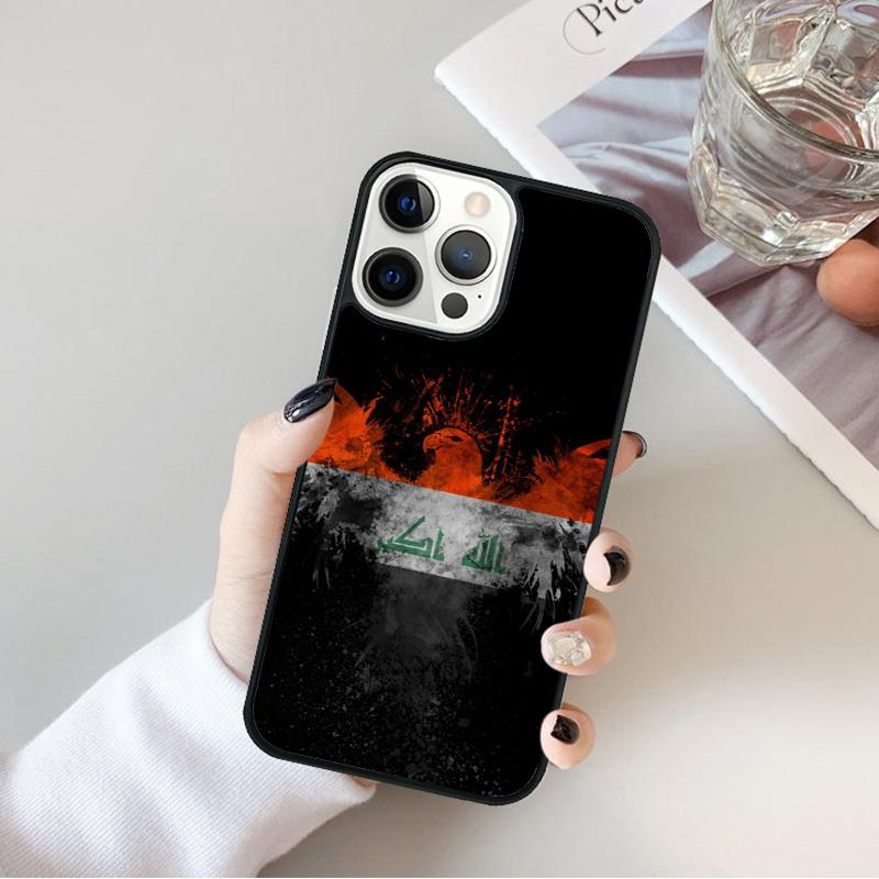 Iraqi Iraq Flag Phone Case Cover For iPhone 17 Air 16 15 14 Plus 11 12 13 Pro Max Coque Shell Fundas