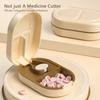 2-in-1 Pill Splitter Pills In Half Tablet Storage Box New Pill Cutter  Small or Large Pills