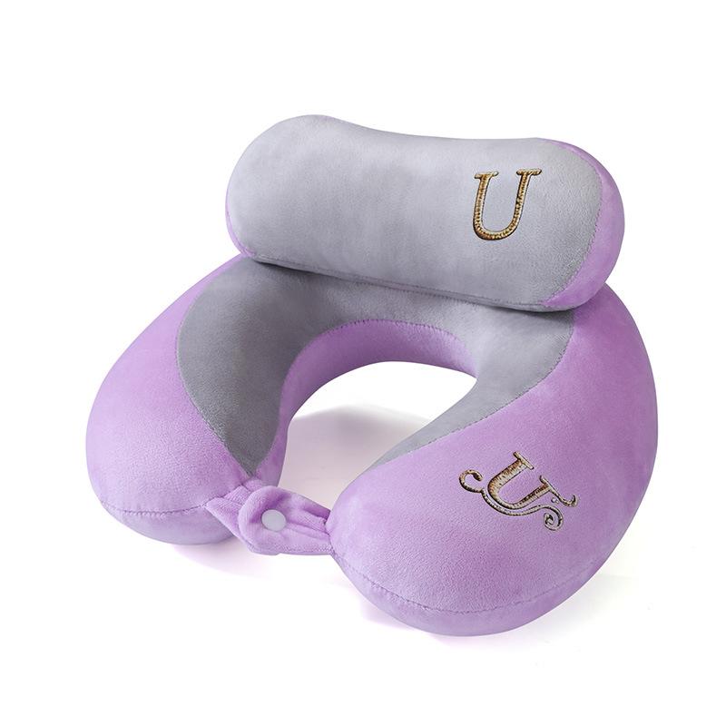 Pillow Travel Neck Pillow Adult Airplane Pillow U-Shaped Headrest Neck Pillow Car Portable Cartoon Simple Factory