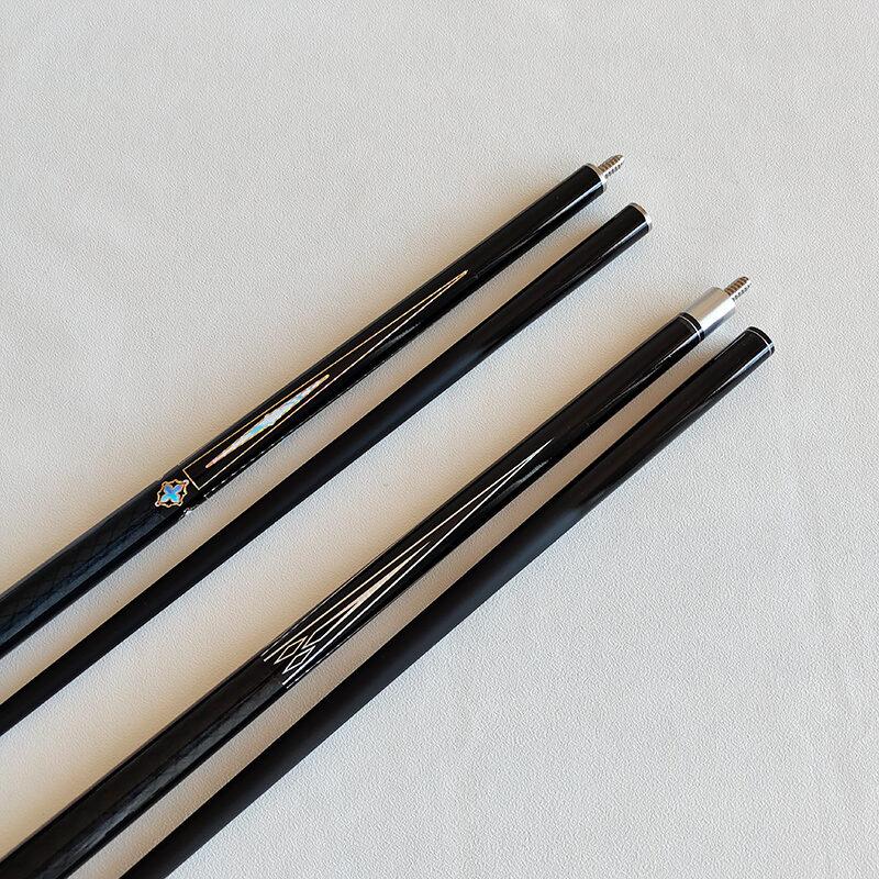 10mm 11.5mm 13mm Carbon Fiber Black Tech Pool Cue Snooker 8-Ball 9-Ball Cue Stick 1/2 Split Billiard Cue Stick