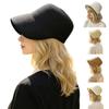 DIY Strohhut-Basis mit breiter Krempe, flach gewebte Sonnenhut-Basis für Bastelprojekte und Sommer-Strand-Styling