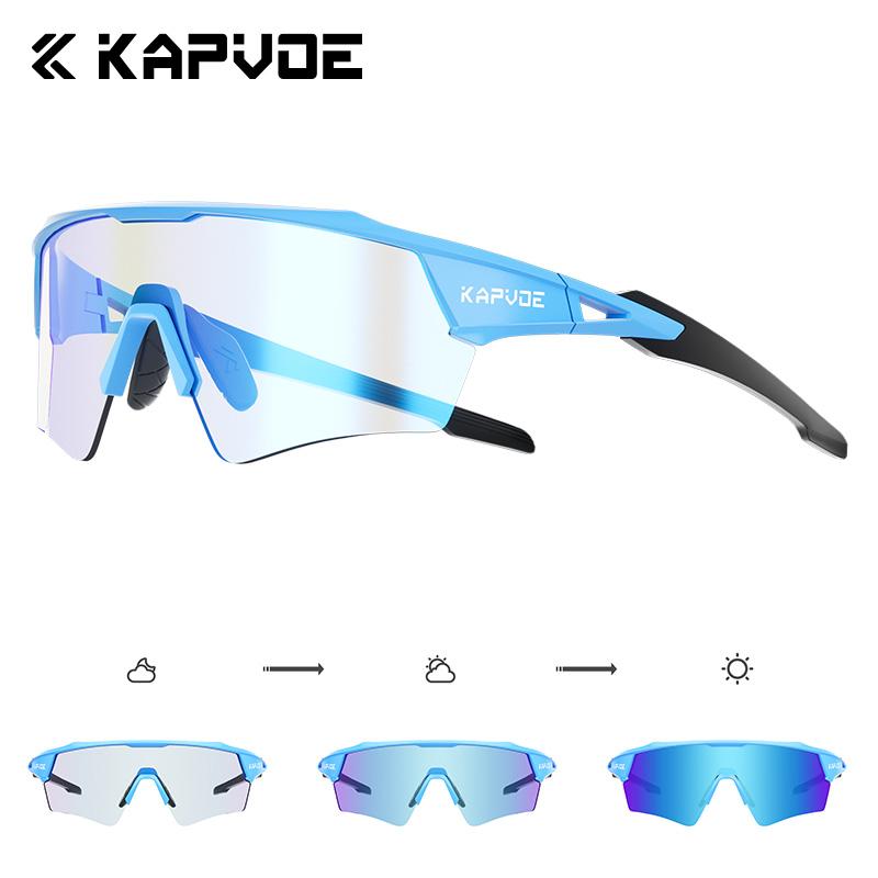 Kapvoe Hot Cycling Sunglasses Men Women Riding Glasses UV400 Bicycle Eyewear Mountain Outdoor Sports Road Driving Bike Goggles 7