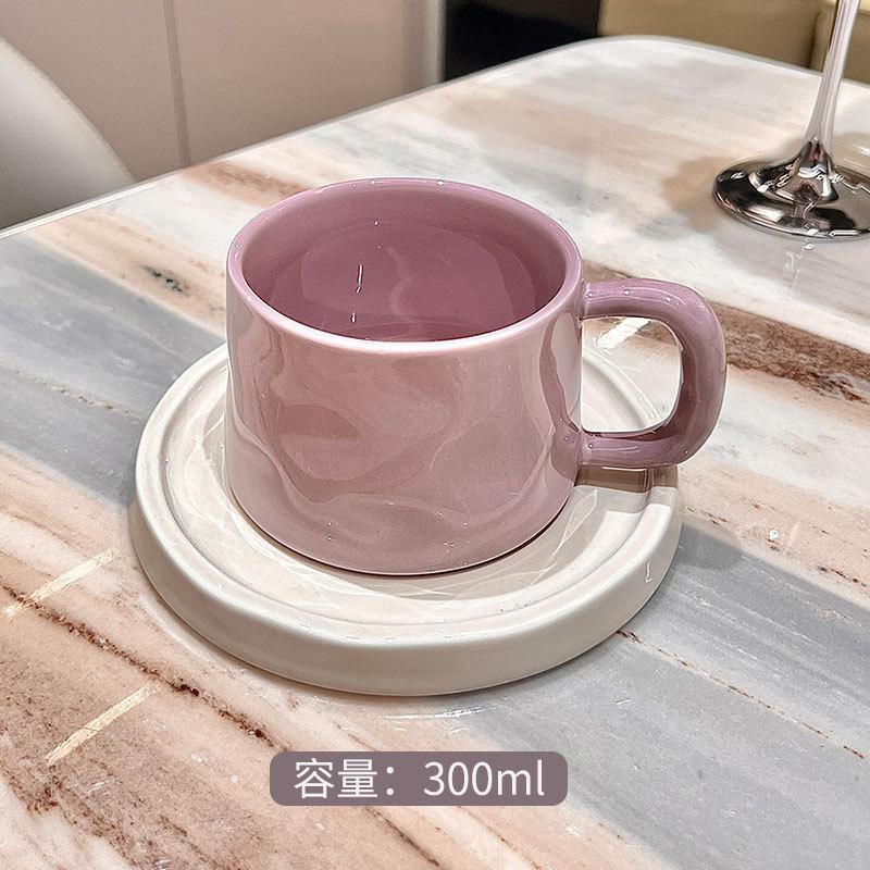 Kávový šálek z jemného porcelánu v evropském stylu 300 ml Odpolední čaj Dezertní čajový šálek Hrnek pro pár Dárek Kancelářský hrnek na vodu Domácí dekorace