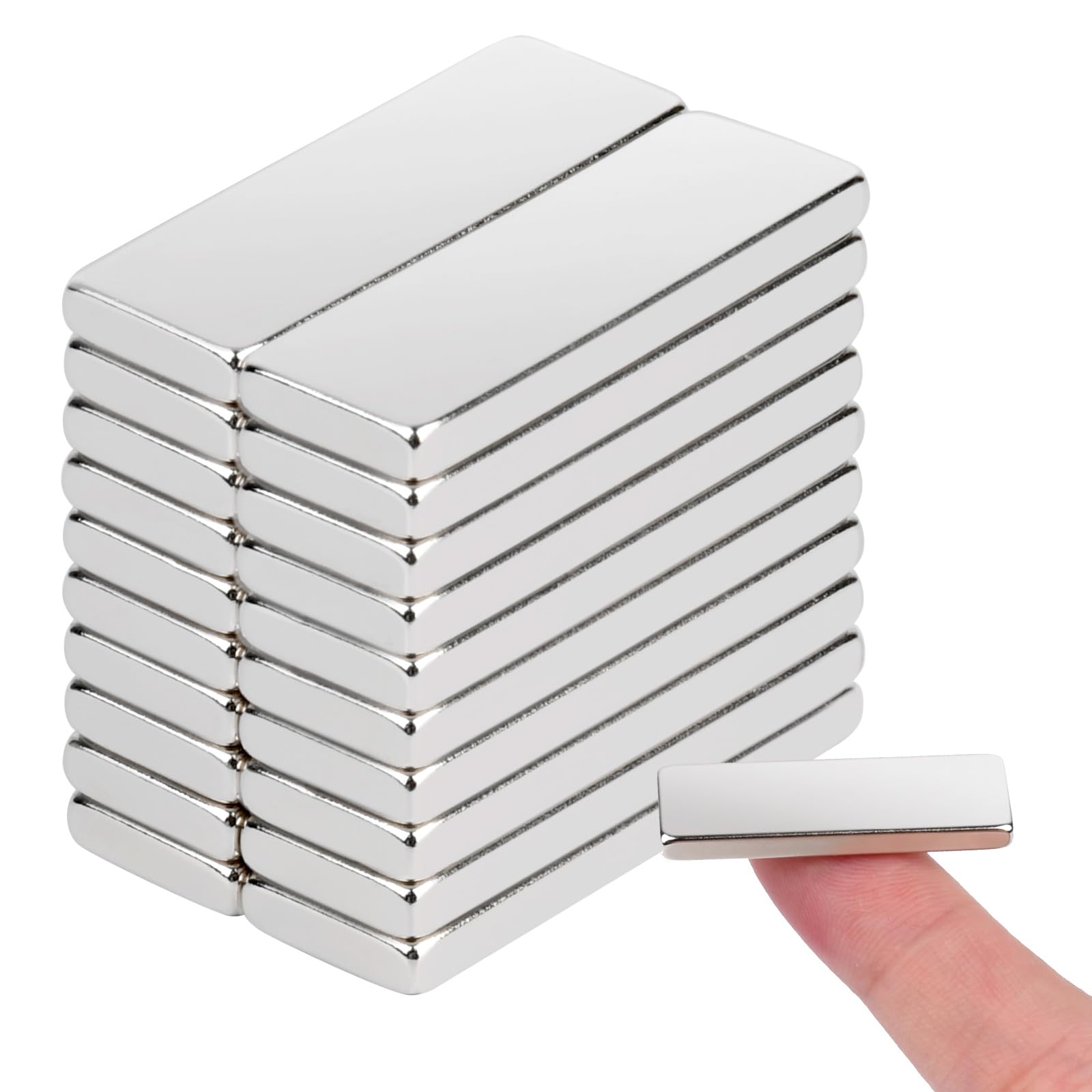 

20 Суперсильних Стрижневих Неодимових Суперсильних Стрижневих Маленьких Квадратних Ідеально підходять для DIY та Домашнього Використання Магніти, 30x10x3мм, Магніти, Магніти, Магніти, Рукоділля,