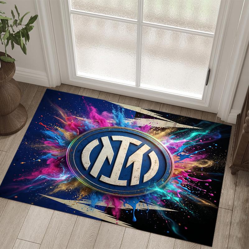 Borussia Dortmund Design Crystal Velvet Carpet Cozy Non?Slip Printed Rug For Bedroom Living Room Entrance