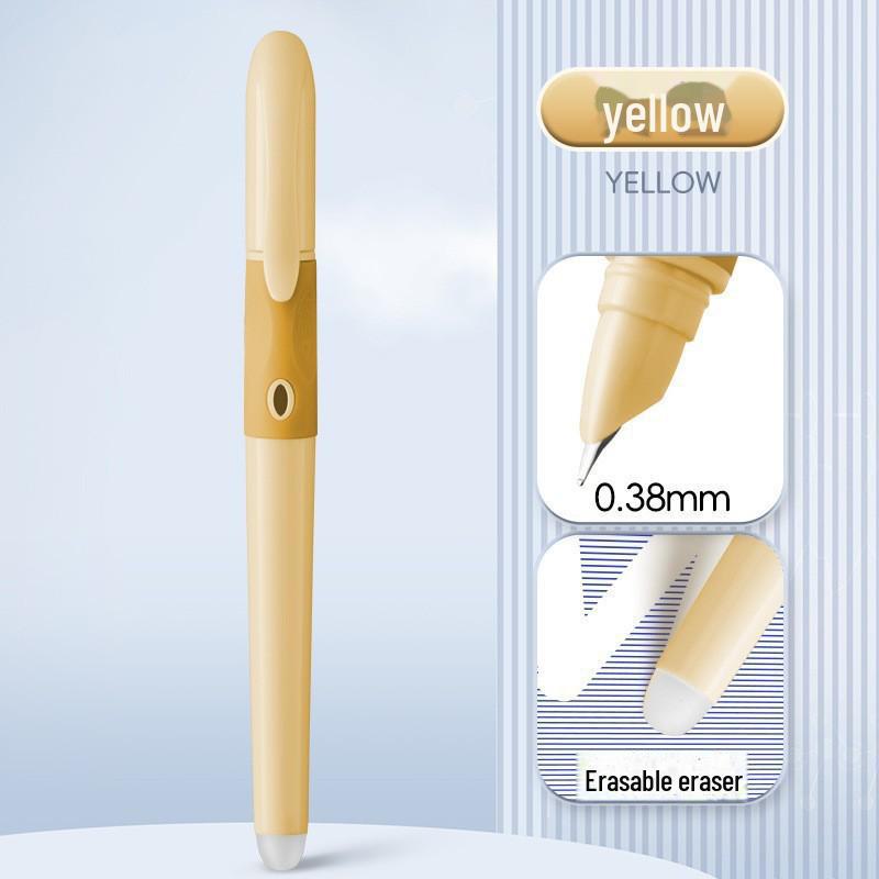 Zhengzi Student Fountain Pen - Iridium Gold 0.5mm Nib, 0.38mm Replaceable Ink Capsule, Steel Construction