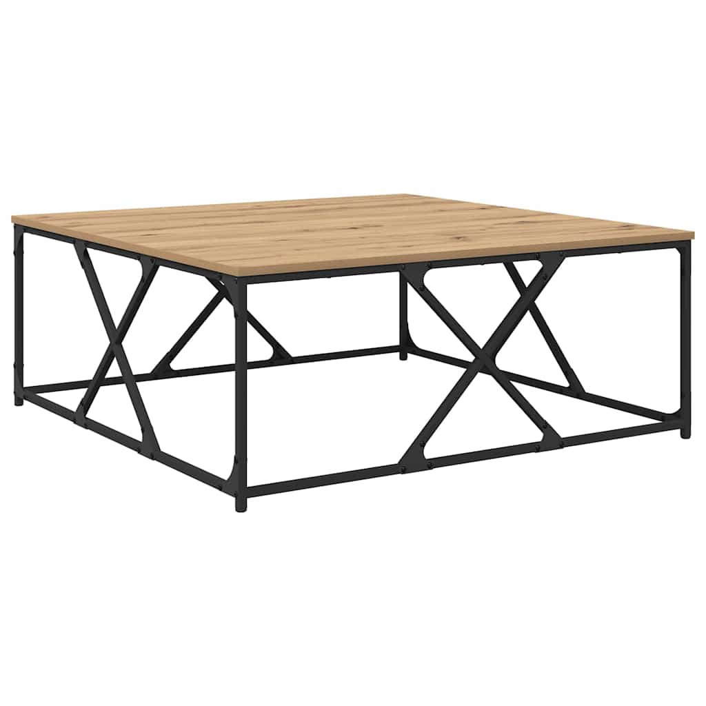 Artisan Oak Coffee Table 100 x 100 x 40 cm Particleboard