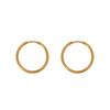 Niche Design Size Circle Light Luxury Temperament Titanium Steel Gold-Plated Earrings Jewelry Women