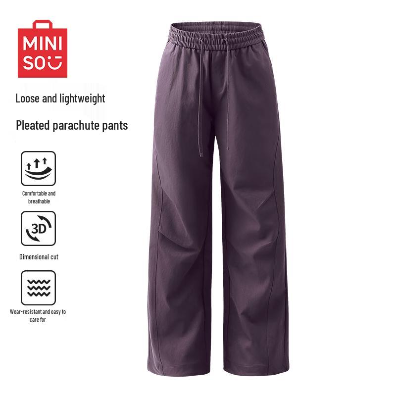 

MINISO Men s Rivet Design Paratrooper Cargo Pants L